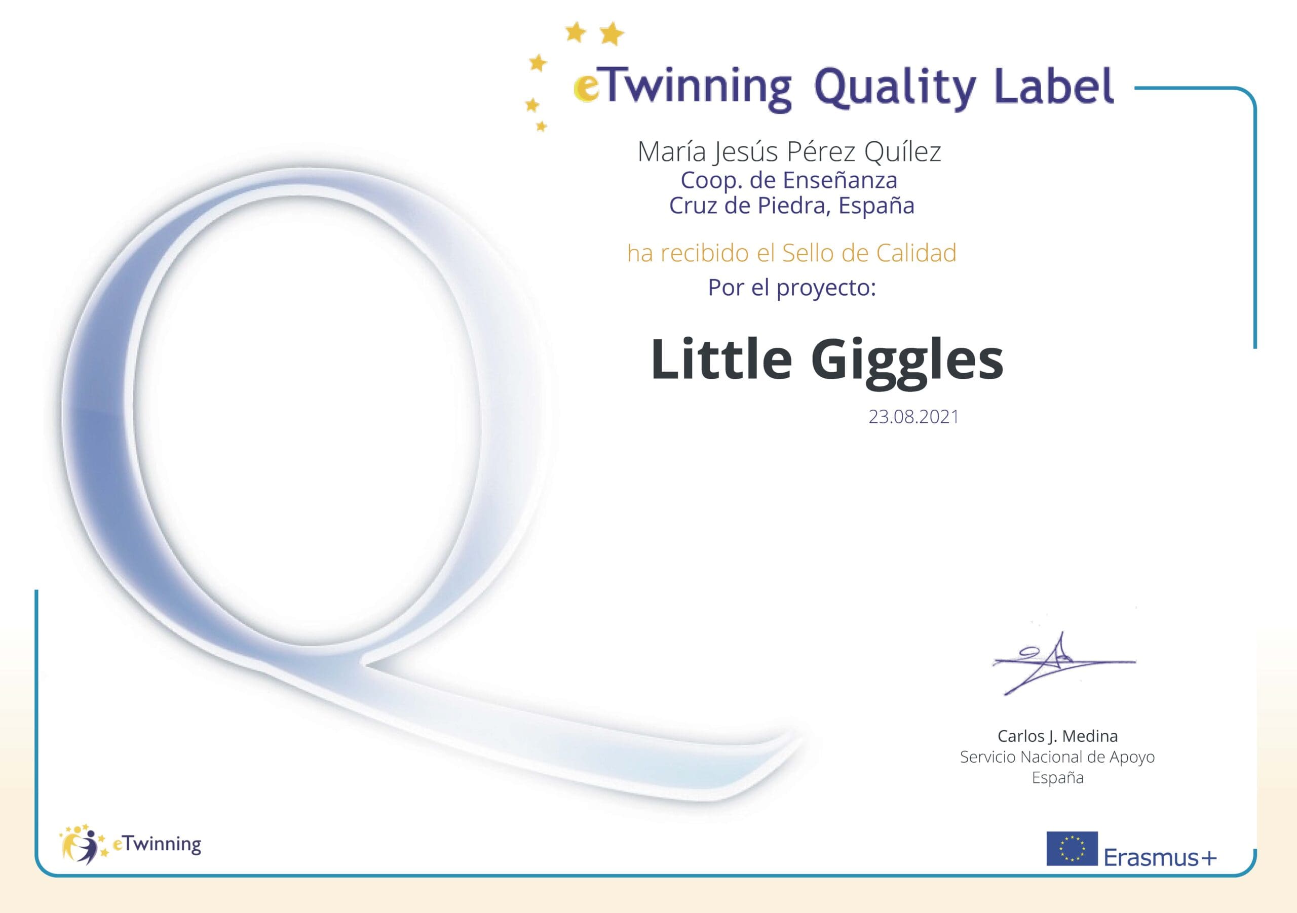 Sello Calidad Profesor Cruz de Piedra