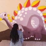 el paseo de los dinosaurios arte mural colegio cruz de piedra jumilla cooperativa de ensenanza 4